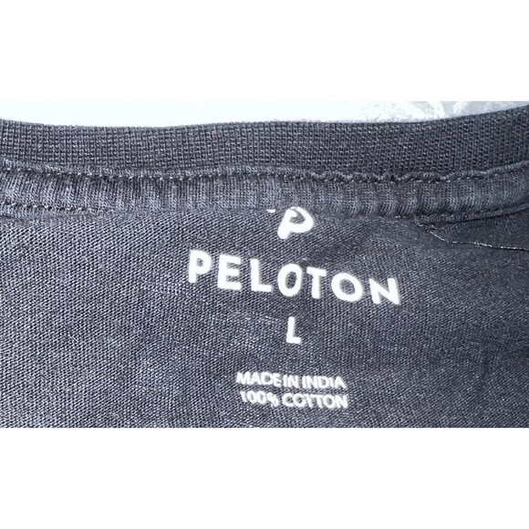 Peloton Century 100 T-Shirt - Black Size Large Dri Fit Work Out Spinning Bike - Picture 3 of 6